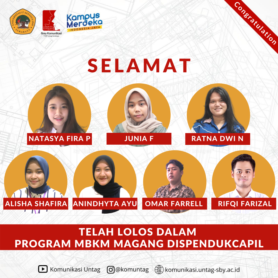 21 MAHASISWA ILKOM MELAKSANAKAN PROGRAM MBKM MAGANG DI DISPENDUKCAPIL SURABAYA