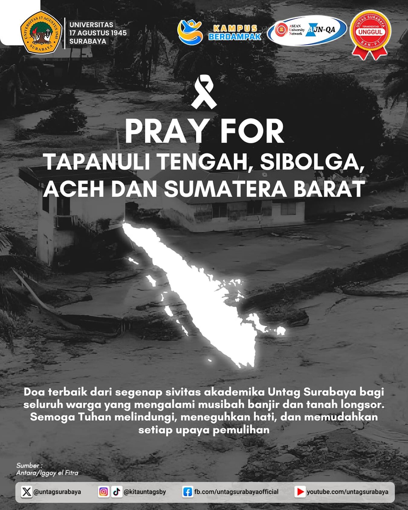Pray For Tapanuli Tengah, Sibolga, Aceh da Sumatra Barat