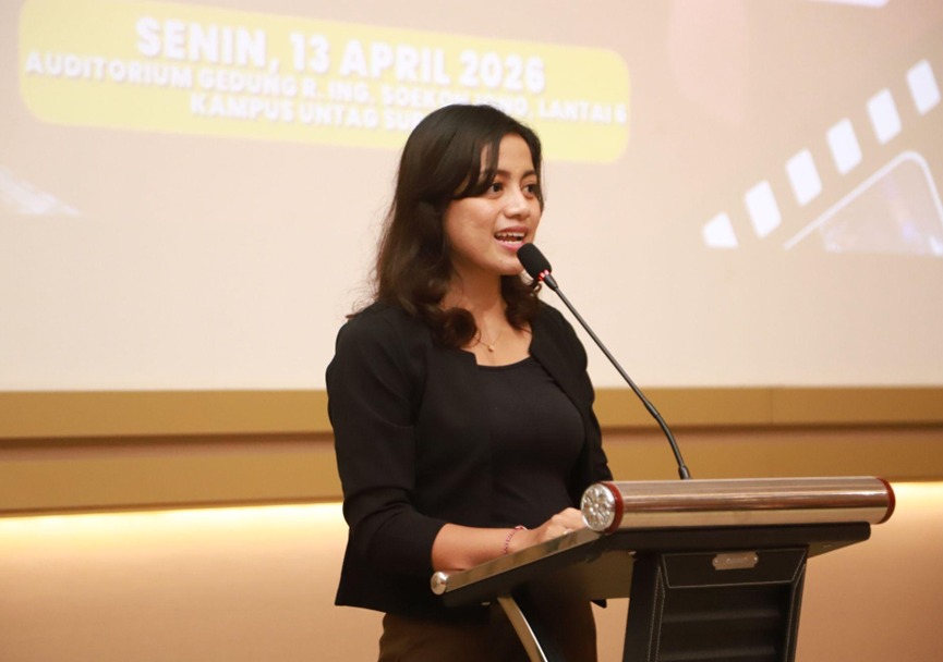 Pendapat Yunita Anggreswari pada Bedah Film Ilkom Untag tentang Diskriminasi Sosial