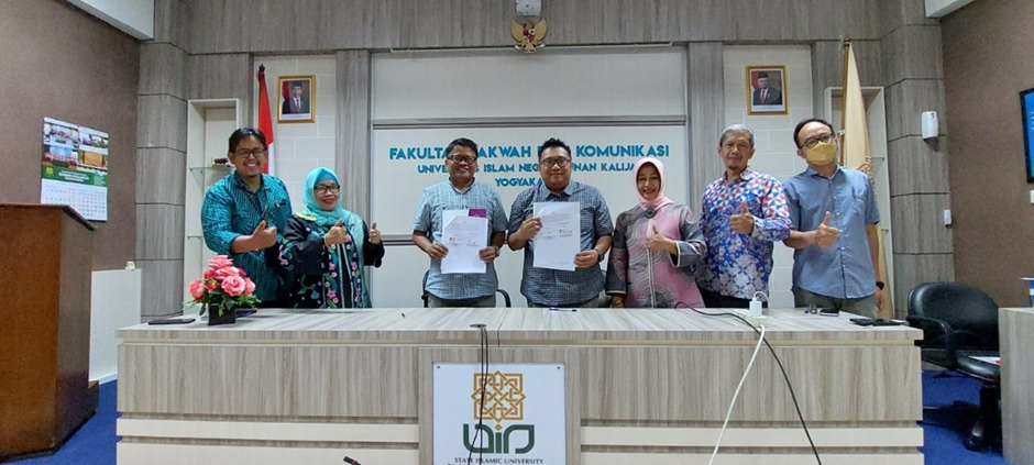 Penandatangan Kerjasama Ilkom Untag dengan KPI (Komunikasi Penyiaran Islam) UIN Sunan Kalijaga Yogya