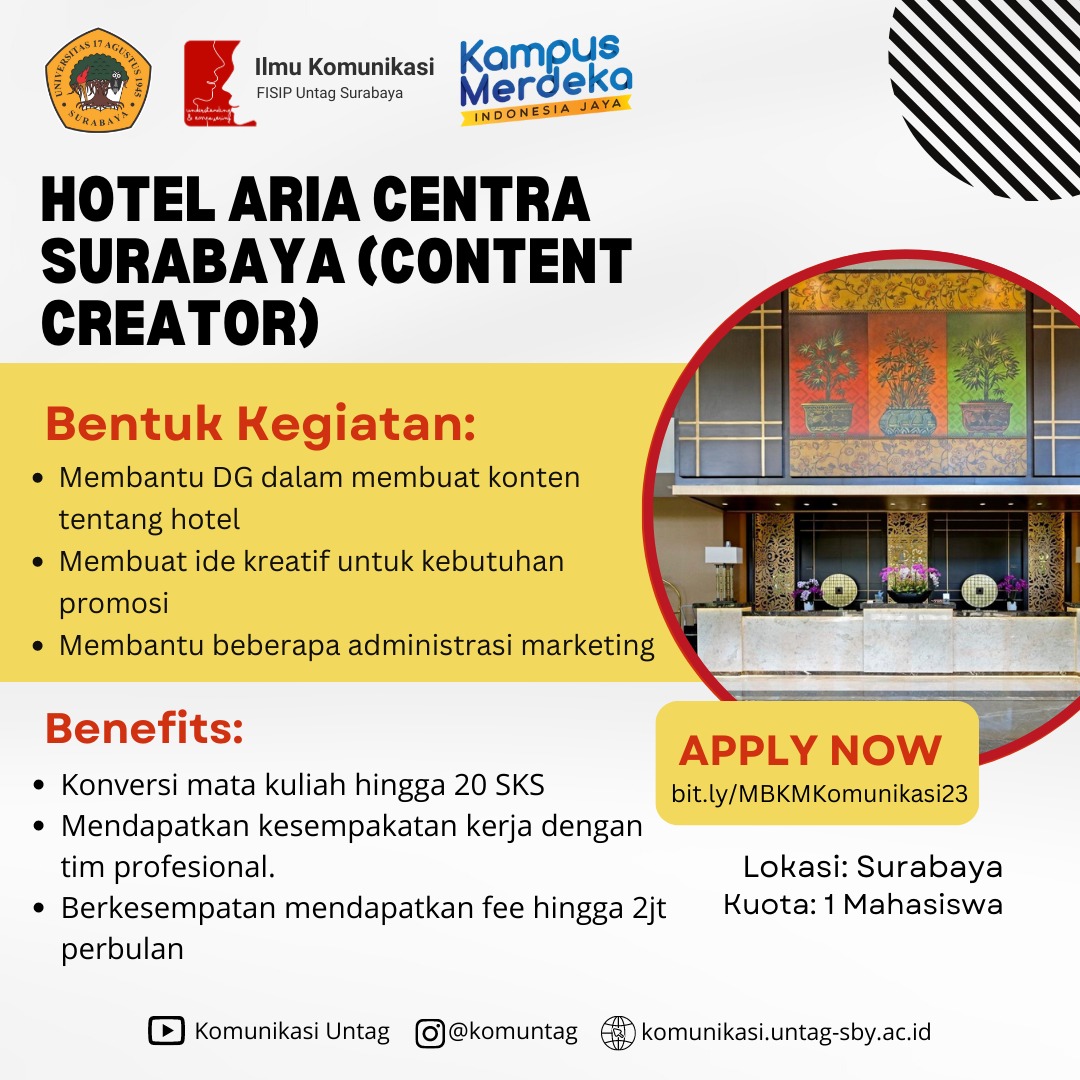 Hotel Aria Centra Surabaya (Content Creator)