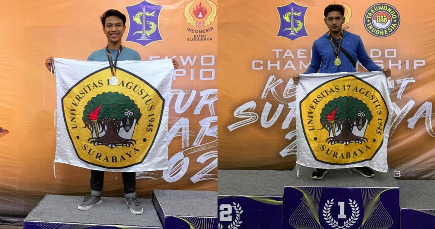 Rafi Arjuna dan Syafrian Hanif Raih Medali Silver dan Emas dalam Taekwondo Championship Surabaya 202