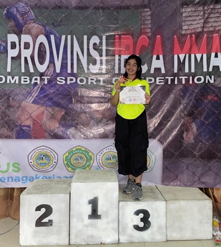 Andini Putri Ardelia Berhasil Raih Mendali Perunggu Dalam Kejuaraan Provinsi IBCMMA Jawa Timur