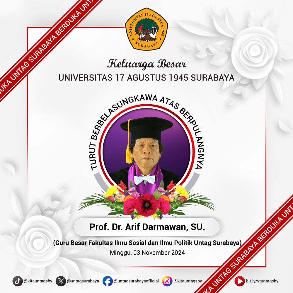 Berita Duka Prof. Dr. Arif Darmawan, SU