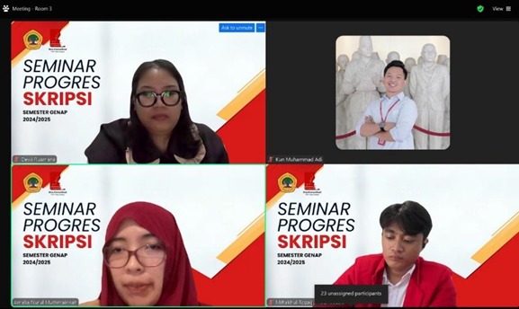 Ilmu Komunikasi Untag Surabaya Dorong Mahasiswa Selesaikan Skripsi Lewat Seminar Progres