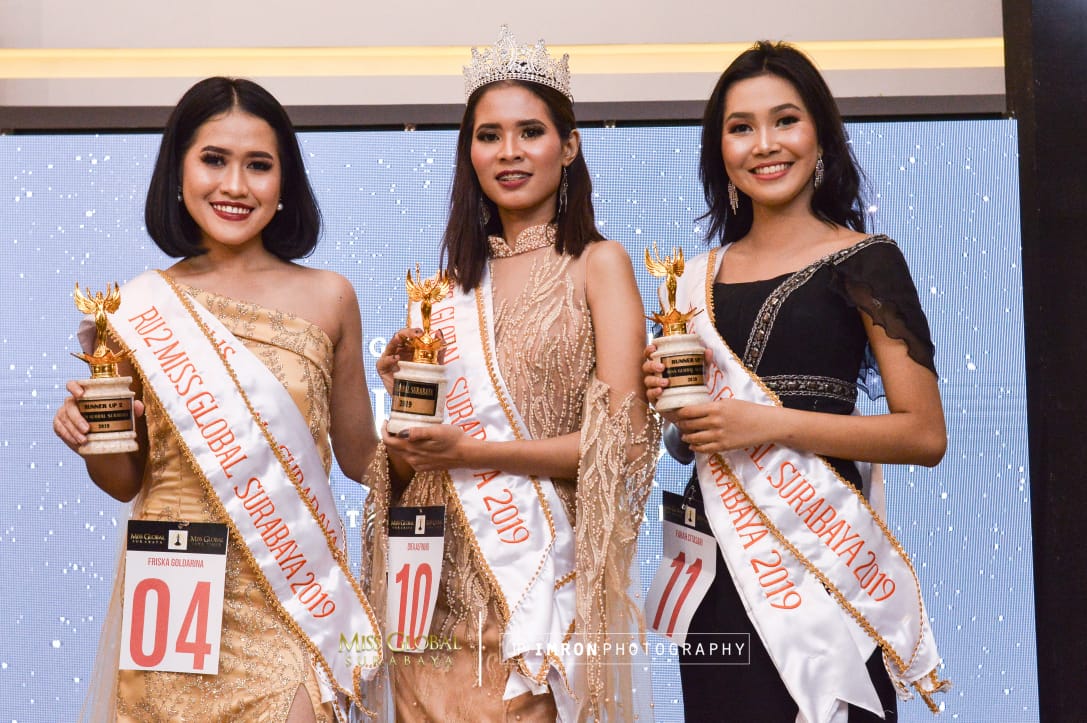 Dengan Misi Empowering Women, Farah Citasari Raih RU 1 Miss Global Surabaya 2019