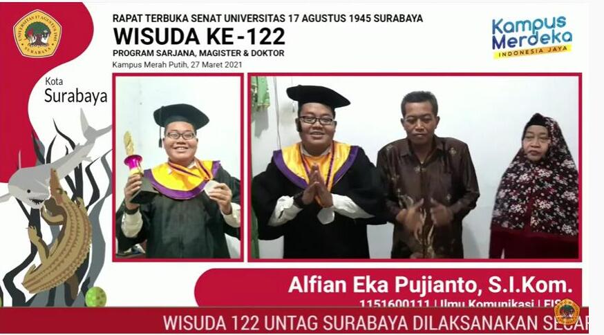 Wisuda Untag Surabaya ke-122: Membentuk Alumni Kompeten, Arif  dan Bijaksana